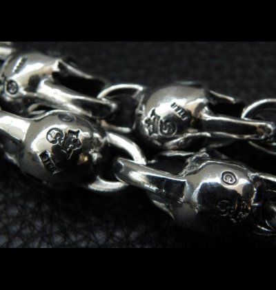 画像16: Skull On Snake Born Keeper With 2-Snake With Skull Links Wallet Chain