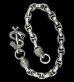 画像1: Snake Keeper With 2Lions & Maltese Cross H.W.O Chiseled Anchor Links Wallet Chain (1)