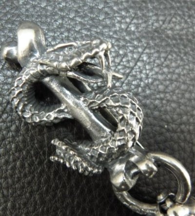 画像10: Snake Keeper With 2Lions & Maltese Cross H.W.O Chiseled Anchor Links Wallet Chain