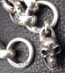 画像3: Skull On Crown Cross Oval Keeper With All H.W.O Links & Single Skull Drop Chain