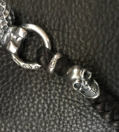 画像8: Snake Born Clip With Single Old Bulldog & 2Skulls Braid Leather Wallet Chain
