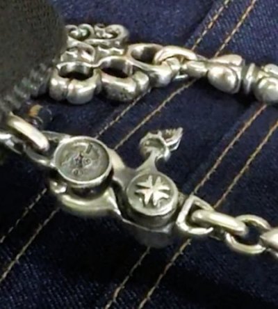 画像3: 1/8 Knuckle Duster Keeper With 6 Noodle Links Atelier Mark On Clip Wallet Chain / Atelier Mark Wallet Post