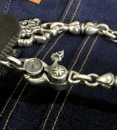 画像10: 1/8 Knuckle Duster Keeper With 6 Noodle Links Atelier Mark On Clip Wallet Chain / Atelier Mark Wallet Post