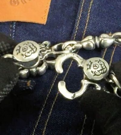 画像8: 1/8 Knuckle Duster Keeper With 6 Noodle Links Atelier Mark On Clip Wallet Chain / Atelier Mark Wallet Post