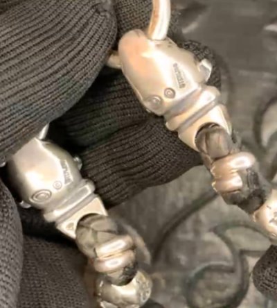 画像5: 4Heart Crown Cross Key Keeper With 2Old Bulldogs & 2Skulls Braid Leather Wallet Chain