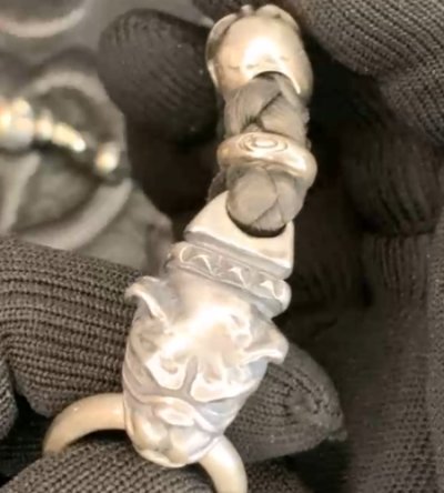 画像4: 4Heart Crown Cross Key Keeper With 2Old Bulldogs & 2Skulls Braid Leather Wallet Chain