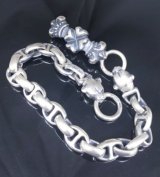 4Heart Crown Keeper With 2Swivel Panthers & H.W.O & Anchor Links Wallet Chain