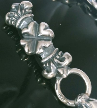 画像3: 4Heart Crown Keeper With 2Swivel Panthers & H.W.O & Anchor Links Wallet Chain