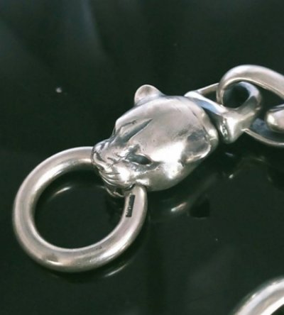 画像9: 4Heart Crown Keeper With 2Swivel Panthers & H.W.O & Anchor Links Wallet Chain