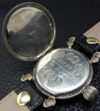 画像14: ELIDA Vintage Skeleton Watch With 2Skull Pins Band