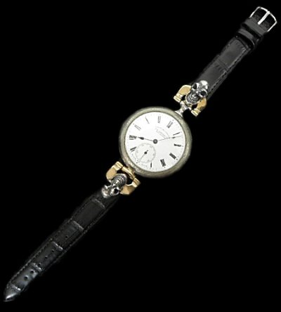 画像1: LONGINES Vintage Watch With 2Skulls Watch Band