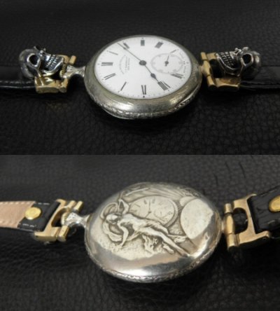 画像2: LONGINES Vintage Watch With 2Skulls Watch Band