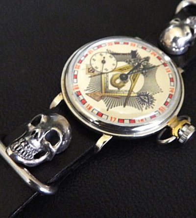画像3: FREEMASON Watch With 2Skulls Watch Band