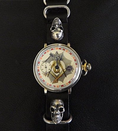 画像6: FREEMASON Watch With 2Skulls Watch Band