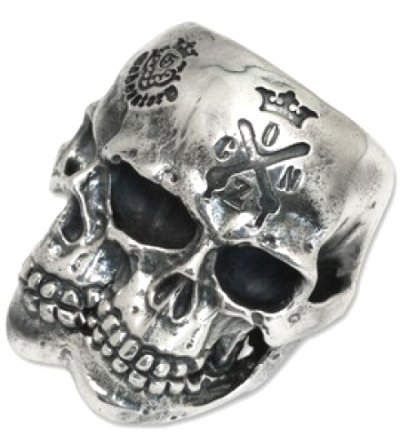 画像5: Xconz Collaboration Double Face Medium Lage Skull Ring