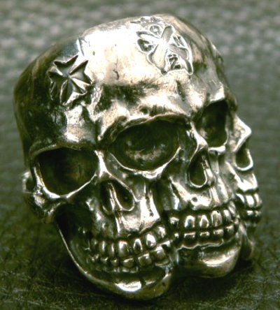 画像4: Xconz collaboration 4 Face Skull Ring