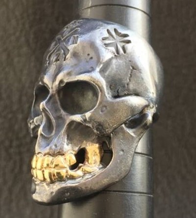 画像11: Xconz Collaboration 18k Gold Teeth Large Skull Ring 3rd generation
