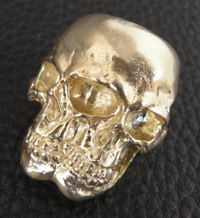 画像10: Xconz Collaboration Gold Double Face Medium Lage Skull Ring