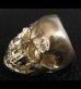 画像9: Xconz Collaboration Gold Double Face Medium Lage Skull Ring