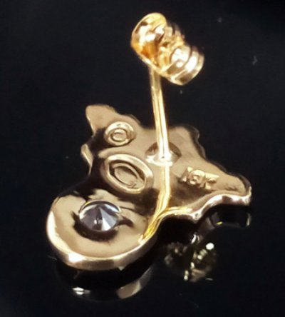 画像7: 18k Gold G&Crown Diamond Pierce