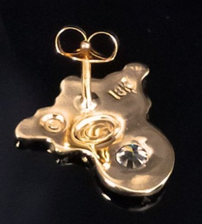 画像5: 18k Gold G&Crown Diamond Pierce