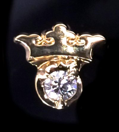 画像4: 18k Gold G&Crown Diamond Pierce