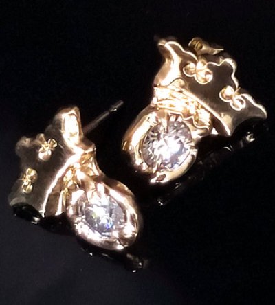 画像9: 18k Gold G&Crown Diamond Pierce