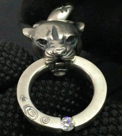 画像7: ZAZA Diamond Line Panther With ZAZA Floating Diamond O-Ring Pendant