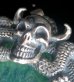 画像13: Midium Buffalo Skull & Louder Snake With Fluorite Pendant