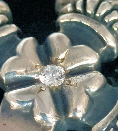 画像10: 1/8 4Heart Crown Long Cross With Super CZ DIamond Pendant