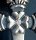 画像11: 1/8 4Heart Crown Long Cross With Super CZ DIamond Pendant