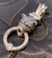画像1: Long Neck Bulldog With ZAZA Floating 6.5mm 1Ct  Moissanite O-Ring Pendant (1)