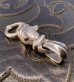 画像8: Long Neck Bulldog With ZAZA Floating 6.5mm 1Ct  Moissanite O-Ring Pendant