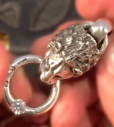 画像6: Lion With ZAZA Floating 6mm 1Ct  Moissanite O-Ring Pendant