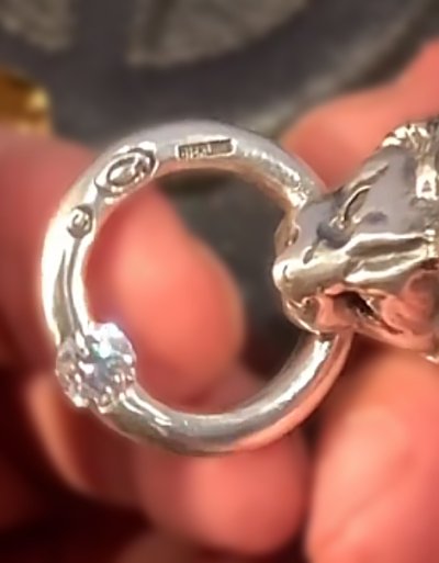 画像5: Lion With ZAZA Floating 6mm 1Ct  Moissanite O-Ring Pendant