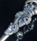 画像4: Triple Skull With Crown Dagger With Super CZ Diamond Pendant