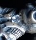 画像8: Triple Skull With Crown Dagger With Super CZ Diamond Pendant