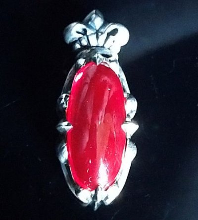 画像1: Crown With Ruby Zaza Pendant