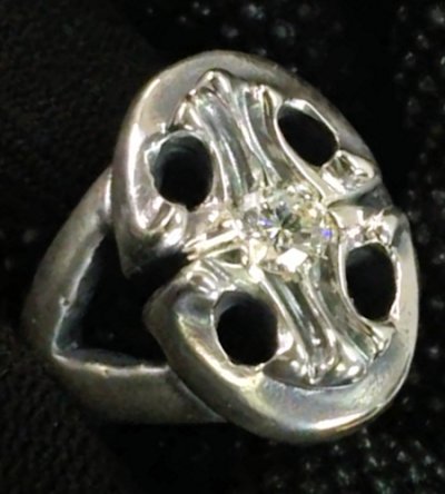 画像4: Diamond Old Sculpted Oval Ring