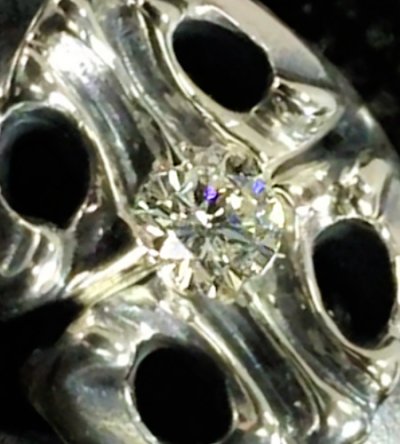 画像3: Diamond Old Sculpted Oval Ring