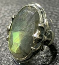Facet Cut Labradorite Zaza Ring