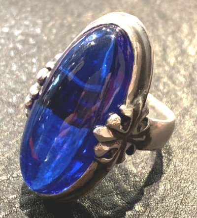 画像1: Blue Sapphire Zaza Ring