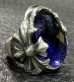 画像1: Facet Cut Blue Sapphire Zaza Ring (1)