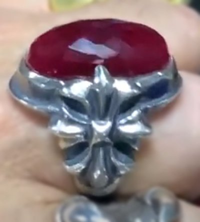 画像9: Facet Cut Ruby Zaza Ring