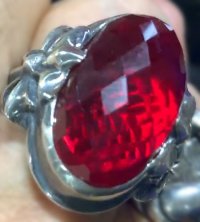 Facet Cut Ruby Zaza Ring