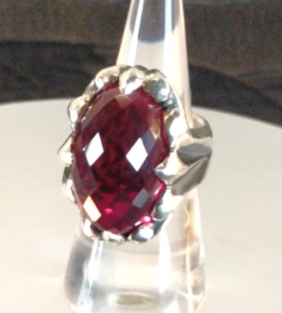 画像18: Facet Cut Ruby Zaza Ring