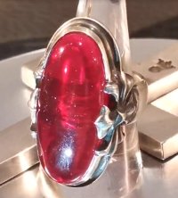 Cabochon Cut Ruby Zaza Ring
