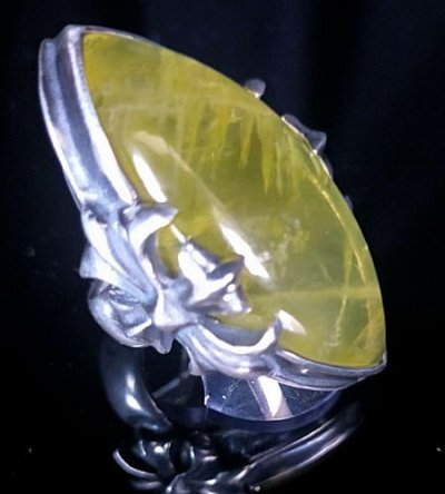 画像14: Large Lemon Quartz Zaza Ring