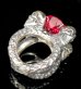 画像4: Ruby Chiseled Infinity Ring