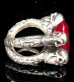 画像11: Ruby Chiseled Infinity Ring